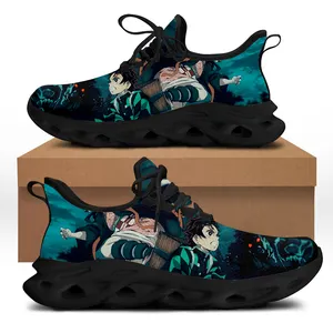 Factory Direct Sales Japanese Anime Print Safety Shoes For Men With Favorable Price Cheap Wholesale Casual Sneakers For Men