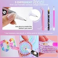 Kit de 48000 pièces de strass en résine effet gelée de 3 mm, 60 couleurs, pour l'art des ongles, la décoration et le maquillage, avec colle à bijoux et outils