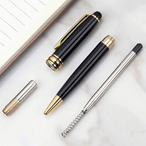 High End Promotion Wholesale Luxury Business Gift Sign Metal Ballpoint <b>Pens</b> Black Printed Custom Logo Box Office Use for Office - Product Image 6