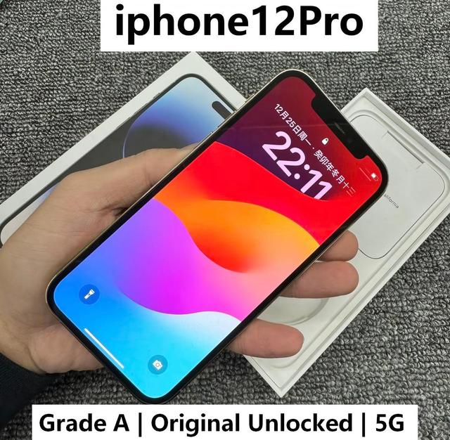 Global Version Used iPhone 12 Pro 5G Unlocked Original 99% New Full Tested 64GB/128GB/256GB Bulk Wholesale