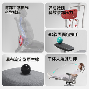 Lingtuo Ergonomic Office <b>Chair</b> Q6 Mesh Back Reclining Gaming <b>Chair</b> For Home And Office Use - Product Image 2