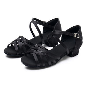 Filles femmes chaussures latines talon bas <span class=keywords><strong>Latino</strong></span> Salsa moderne salle de bal chaussures Tango Salsa Rumba chaussures de danse latine - Product Image 4