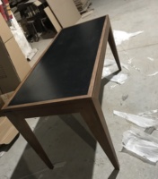 Table console vintage en bois de chêne, noyer et teck, style mi-siècle, longue et étroite, pour couloir, décoration antique