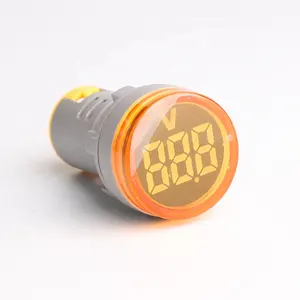 NK105-22D/S Ad16 22Mm Digitale Voltmeter Gele Mini Led-Indicatielampje Spanningsmeter