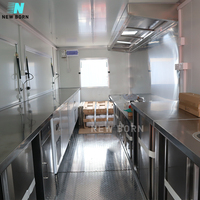 NOUVEAU Remorque de Restauration Extérieure Moderne en Fibre de Verre et Aluminium, Résistante à la Rouille, pour Café Mobile, Fast-Food, Boulangerie, Crêpes, Glaces et Bonbons