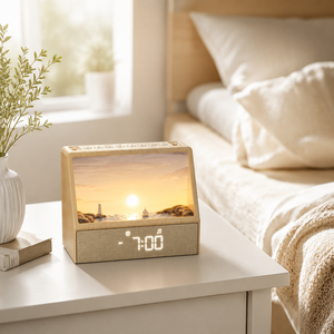 Réveil intelligent avec lumière du lever du soleil pour enfants et adultes - Horloge numérique LED de bureau avec fonction snooze pour la maison et le bureau - Product Image 2