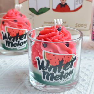 Bougie de dessert de luxe pastèque juteuse Offre Spéciale nouveauté bougie parfumée à la cire de soja pour aromathérapie décor à la maison fête mariage vacances - Product Image 3