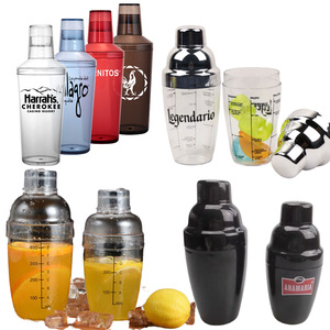 Bình Lắc Quán Bar Trong Suốt Màu Đỏ Xanh Dương Màu Hồng 300Ml 500Ml 700Ml 1000Ml Bình Lắc Cocktail Bằng Nhựa Bình Lắc Nước Ép Trà Bong Bóng - Product Image 5