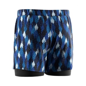 Short de bain athlétique 2-en-1 de luxe pour homme, style décontracté de plage, avec poches intégrées - Product Image 4