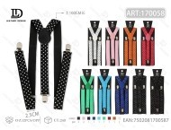 Tirantes de lunares para mujer, 2,5 cm de ancho, con impresión por transferencia térmica, hebilla ajustable para pantalones vaqueros, ropa informal - Product Image 1