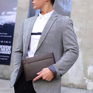 Large Capacity Waterproof Portable Leather Fashion Embroidery Summer Clutch Bag <b>Men</b> Luxury Handbag Phone Usa Mairun <b>Pouch</b> Wallet - Product Image 2