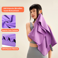 Serviette de sport ECO personnalisable, faible MOQ, OEM, 100% microfibre suédée, écologique, légère, super absorbante, séchage rapide