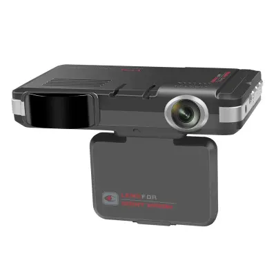 Detektor Radar DVR Mobil, 3 In 1 Layar 2.0 Inci Resolusi 720P Built-In G-sensor 140 Derajat Atas Kecepatan Alarm Aliran Radar Cam