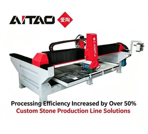 เครื่องตัดหินแกรนิต CNC 5 แกน AiTao เครื่องตัดหินอ่อนแบบสะพาน ความยาว 3200 มม. มอเตอร์ 26 กิโลวัตต์ พร้อมเกียร์สำหรับกระเบื้องหินเผา - Product Image 3