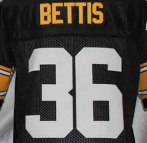 Jerome Bettis Nero Migliore Qualità Ricamato Americano Gioco del Calcio Jersey