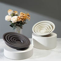 Soucoupes rondes pour pots de fleurs de 9 à 25 cm, plateaux en plastique pour pots en terre cuite, décoration pour la maison et le jardin