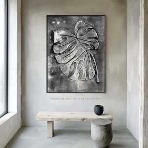 2025 Bán Buôn Tùy Chỉnh Tường Trừu Tượng Nghệ Thuật Wabi Sabi Khách Sạn Tường Nghệ Thuật 100% Handmade 3D Kết Cấu Thạch Cao Sơn - Product Image 1