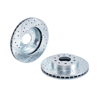 Kit de Conversión de Freno de Disco Trasero con Soportes de Caliper y Rotor Perforado, Compatible con GM de 10 y 12 Pernos DBK-GM1012R-1125D-ME