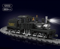 Jouets en blocs transfrontaliers |   Locomotive diesel verte télécommandée électrique pour garçons et filles, modèle à assembler