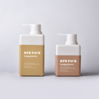 Botol Plastik HDPE Ramah Lingkungan 200ml 250ml 300ml, Botol Lotion Kosong Custom untuk Sampo Kondisioner Krim Wajah, Tutup Ulir, 100pcs