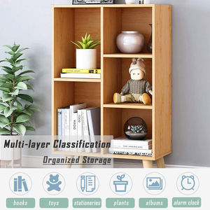 Estantería de Madera Resistente con <span class=keywords><strong>Patas</strong></span>, Organizador de Almacenamiento de <span class=keywords><strong>8</strong></span> Compartimentos, Librería que Ahorra Espacio para Oficina en Casa - Product Image 3