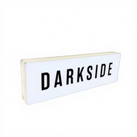 Enseigne lumineuse LED mini personnalisée, alimentée en courant alternatif, logo en acrylique, étanche IP65, fixation murale, publicité pour marché nocturne, garantie 3 ans