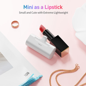 Best Seller 2025 Unique Mini Power Bank Carga rápida Lápiz labial Tamaño Teléfono <span class=keywords><strong>Cargador</strong></span> portátil <span class=keywords><strong>para</strong></span> <span class=keywords><strong>iPhone</strong></span> Design Box - Product Image 2
