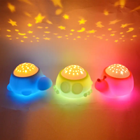 Nouvelle veilleuse projecteur de ciel étoilé mignonne pour bébé, projecteur de bruit blanc pour chambre à coucher, lampe en silicone paresseux, projecteur d'étoiles pour enfants