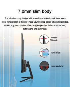 19.5 "chơi game màn hình 100Hz 1080P IPS không Khung siêu mỏng chống ánh sáng màu xanh 99% sRGB hiển thị cổng V-SA mountable Đen máy tính để bàn - Product Image 6