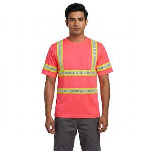 Camisetas de seguridad reflectantes de alta visibilidad, camisetas de trabajo de alta visibilidad, camisetas reflectantes personalizadas - Product Image 1