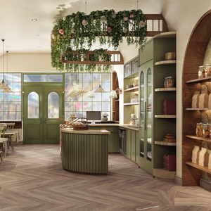 Tùy chỉnh bánh kính hiển thị tủ phong cách Bắc Âu thương mại kính <span class=keywords><strong>Countertop</strong></span> Showcase cho bánh mì cửa hàng bán lẻ - Product Image 5