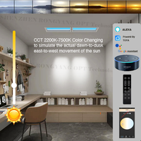 Panneau lumineux LED ciel bleu, lumière artificielle de ciel, soleil d'intérieur pour les amateurs de lumière du soleil, pour l'école, le salon, le bureau, acrylique durable