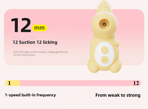 USB Wiederauf ladbarer 12-Frequenz-Vibrator für Frauen Mastur bator für Frauen mit saugenden und lecken den Zungen modi Klitoris stimulator - Product Image 4