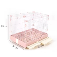 Cage pour chien en métal massif, 3 tailles au choix, plusieurs couleurs, roulettes universelles pour l'élevage de chiens, chats et lapins