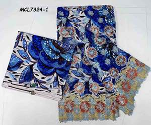 Di alta qualità Ankara africano Glitter tessuto di cera con strass stile Sexy per il disegno di cucito e vestito delle donne - Product Image 4