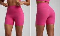 Short de yoga pour femmes Butt Lift Short de cyclisme sans entrejambe Short de course ultra doux