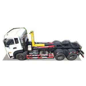 דונג פנג 6X4 20 טונות נדנדה זרוע אשפה משאית משמש להתגלגל מעלית וו אשפה מזבלה פסולת אוסף משאית - Product Image 6