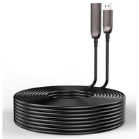 Cable de extensión AOC USB3.0 macho a hembra, OEM, de aleación de Zinc, Cable de extensión óptico USB3.1, precio de fábrica al por mayor