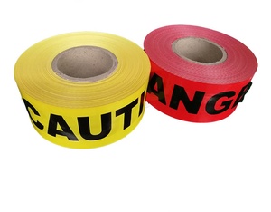 Ruban de signalisation de danger jaune et rouge, 3 pouces de large, adhésif sensible à la pression 4 mil, ruban de sécurité pour zones dangereuses - Product Image 2