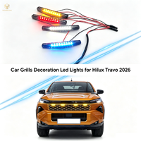 Kit de conversion pour pick-up : Systèmes d'éclairage ABS+LED jaune, blanc, rouge, bleu, décorations de calandre, feux LED pour Hilux Travo 2026