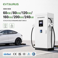 Borne de recharge rapide DC pour véhicules électriques 60 kW~180 kW, personnalisable OEM, avec paiement par carte bancaire, compatible CCS et GBT, pour usage commercial