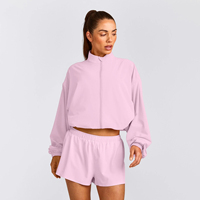Ensemble veste et short de performance en nylon recyclé, écologique, léger, pour la course, avec évacuation de la transpiration, personnalisable
