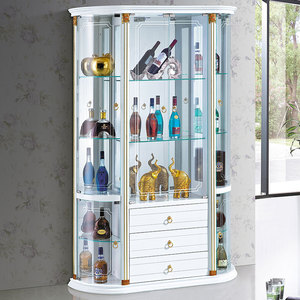 Gabinete de vino de vidrio de estilo europeo montado en la pared comedor <span class=keywords><strong>aparador</strong></span> almacenamiento decorativo hogar piso pantalla para sala de estar - Product Image 4