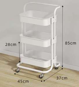 Тяжелая Тележка из нержавеющей стали с 3 полками - Product Image 5