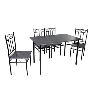Ensemble de <span class=keywords><strong>table</strong></span> <span class=keywords><strong>à</strong></span> <span class=keywords><strong>manger</strong></span> moderne et abordable avec 5 pièces, style mobilier de salle <span class=keywords><strong>à</strong></span> <span class=keywords><strong>manger</strong></span>, origine DS-024 - Product Image 2