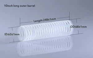 <span class=keywords><strong>ARLIT</strong></span> Offre Spéciale 10 pouces OD 68 40 ID 64 34 de PTFE PES PP cartouche filtrante plissée Cage extérieure noyau intérieur pour système de filtration - Product Image 2