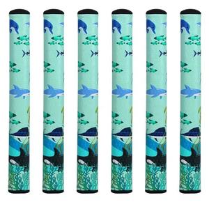 Nuevo Diseño de Empuñadura de Putter de Golf de Cuero PU, Fabricante OEM, Logotipo Personalizado, Antideslizante, Textura Rugosa, Accesorios de Entrenamiento de Golf - Product Image 4