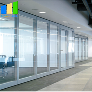 Phòng Hội Nghị Có Thể Hoạt Động Di Chuyển Acoustic Trượt Gấp Đôi Bằng Kính Phân Vùng Có Thể Gập Lại Văn Phòng Tường Kính Hệ Thống - Product Image 4