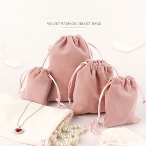 Custom Colorful Pouches Velvet Jewelry Eco Friendly Custom Size Small Jewelry Packaging Velvet Pouch Bags - Product Image 3