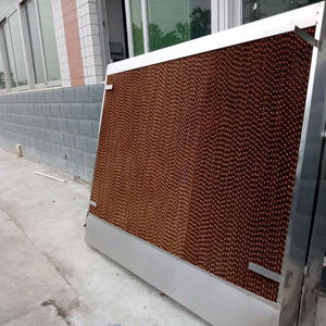 Panel de Enfriamiento Evaporativo con Ventilador de Extracción para Granjas Avícolas, Papel Kraft Preimpregnado, Color Marrón, Tamaño 2000*600*150mm - Product Image 5